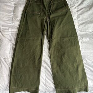 Maeve Dark Green Cargo Pants